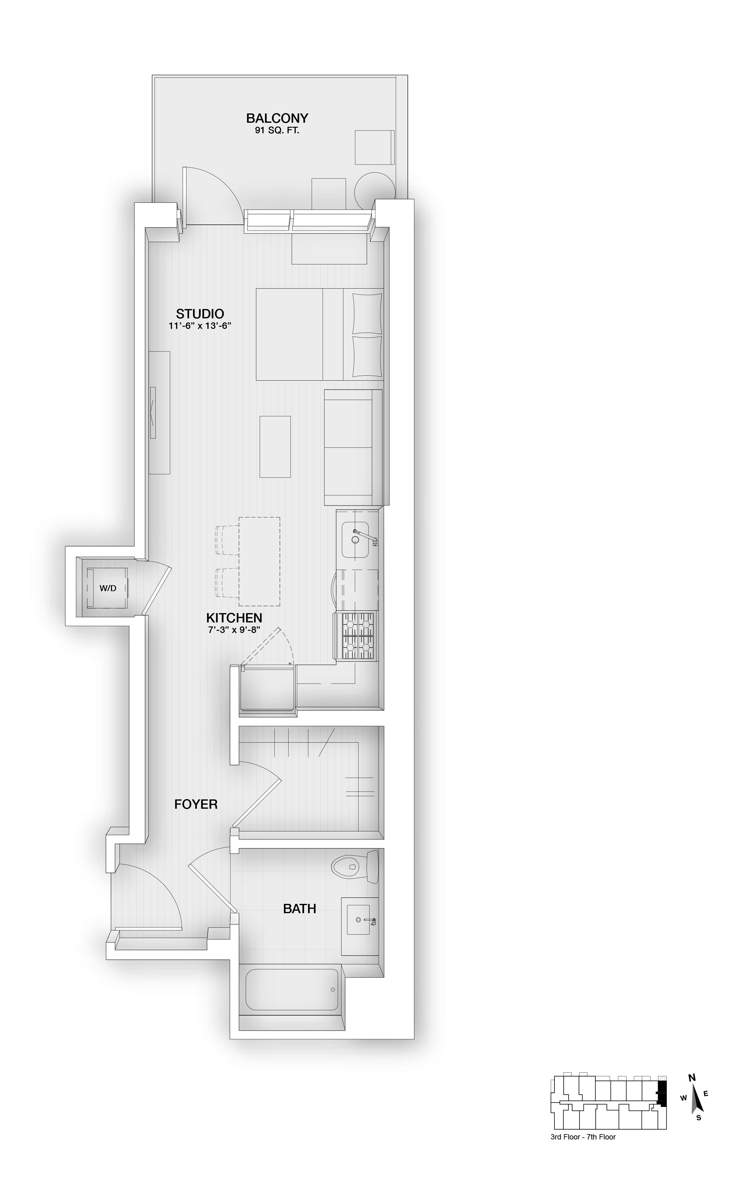 160 1st St. Studio-4 Beds Apartment for Rent - Photo Gallery 38